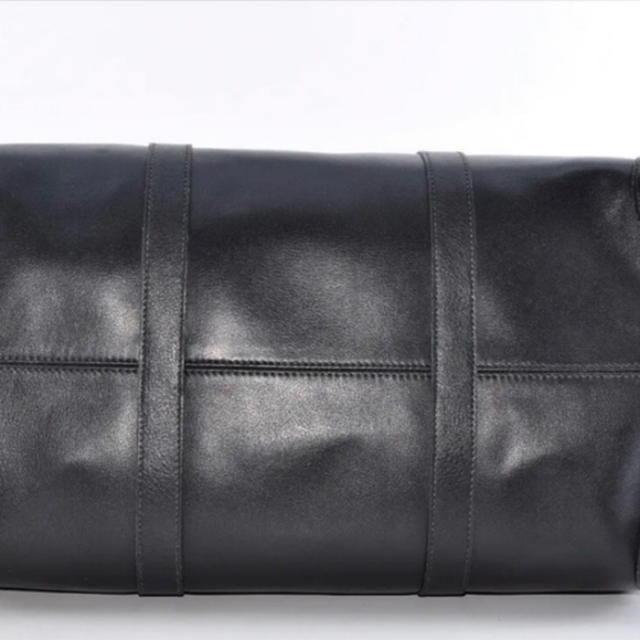 Valentino Garavani: Black Leather Boston Bag - Picture 5 of 12